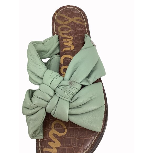 Sam Edelman Womens Knotted Slide Sandals Set Of Two Pairs Leather Upper Size 8 G - Picture 3 of 5